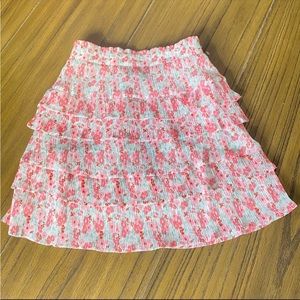 FLASH SALE! Lulus floral tiered spring skirt
